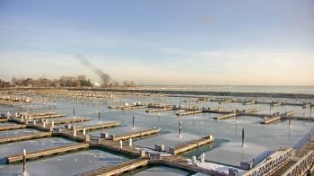 Weather camera view of Waukegan Harbor and Marina.