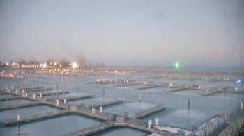 Weather camera view of Waukegan Harbor and Marina.
