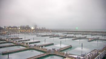 Weather camera view of Waukegan Harbor and Marina.