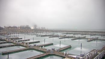 Weather camera view of Waukegan Harbor and Marina.