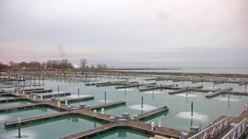 Weather camera view of Waukegan Harbor and Marina.