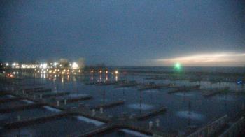 Weather camera view of Waukegan Harbor and Marina.