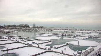 Weather camera view of Waukegan Harbor and Marina.