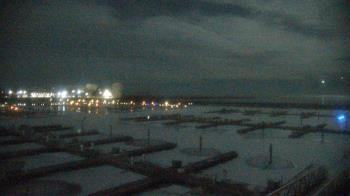 Weather camera view of Waukegan Harbor and Marina.