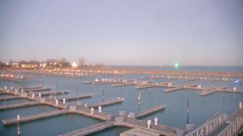 Weather camera view of Waukegan Harbor and Marina.