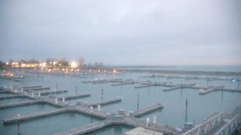 Weather camera view of Waukegan Harbor and Marina.