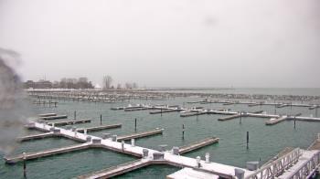 Weather camera view of Waukegan Harbor and Marina.