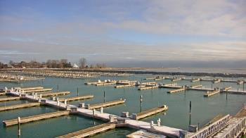 Weather camera view of Waukegan Harbor and Marina.