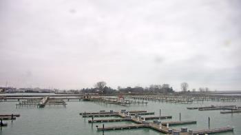 Weather camera view of Waukegan Harbor and Marina.