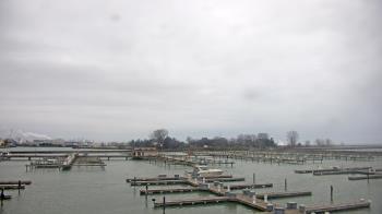 Weather camera view of Waukegan Harbor and Marina.