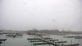 Weather camera view of Waukegan Harbor and Marina.