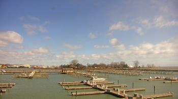 Weather camera view of Waukegan Harbor and Marina.