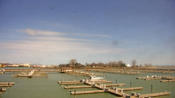 Weather camera view of Waukegan Harbor and Marina.