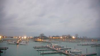 Weather camera view of Waukegan Harbor and Marina.