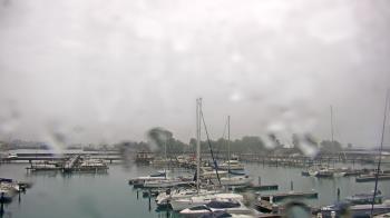 Weather camera view of Waukegan Harbor and Marina.