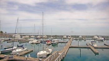 Weather camera view of Waukegan Harbor and Marina.