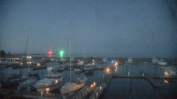 Weather camera view of Waukegan Harbor and Marina.