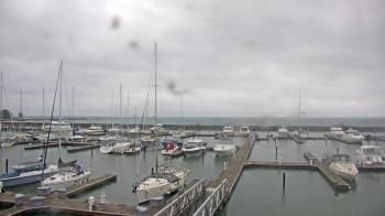 Weather camera view of Waukegan Harbor and Marina.