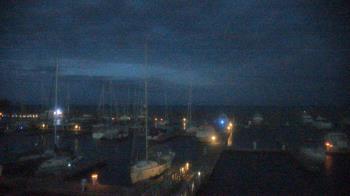 Weather camera view of Waukegan Harbor and Marina.