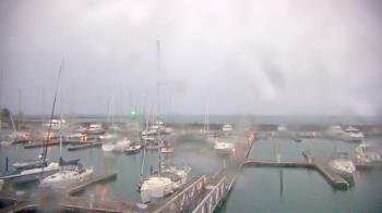 Weather camera view of Waukegan Harbor and Marina.