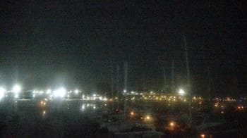 Weather camera view of Waukegan Harbor and Marina.