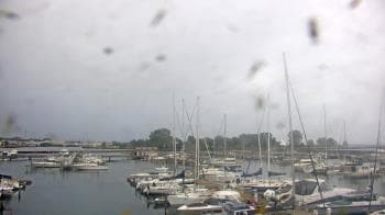 Weather camera view of Waukegan Harbor and Marina.