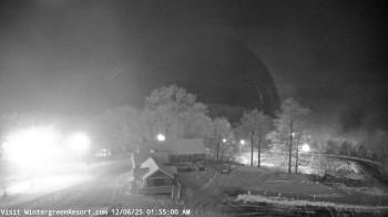 Weather camera view of Wintergreen Mtn. at 3600 ft. elev..