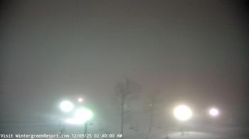 Weather camera view of Wintergreen Mtn. at 3600 ft. elev..