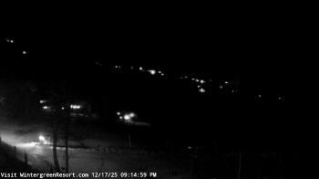 Weather camera view of Wintergreen Mtn. at 3600 ft. elev..