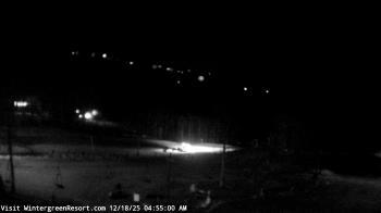Weather camera view of Wintergreen Mtn. at 3600 ft. elev..