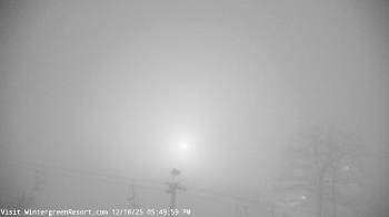Weather camera view of Wintergreen Mtn. at 3600 ft. elev..
