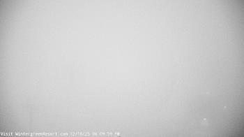 Weather camera view of Wintergreen Mtn. at 3600 ft. elev..