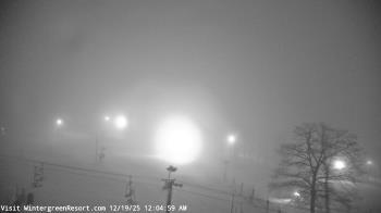Weather camera view of Wintergreen Mtn. at 3600 ft. elev..