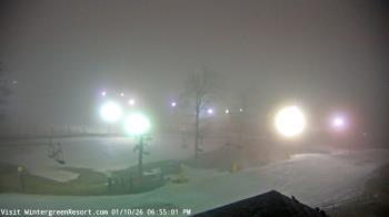 Weather camera view of Wintergreen Mtn. at 3600 ft. elev..
