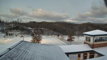 Weather camera view of Wrigley Elementary School.