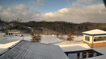 Weather camera view of Wrigley Elementary School.