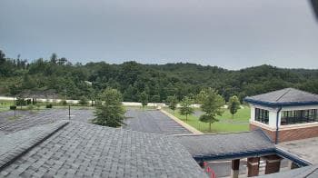 Weather camera view of Wrigley Elementary School.