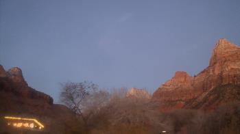 Weather camera view of Zion Canyon Village.