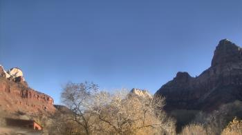 Weather camera view of Zion Canyon Village.