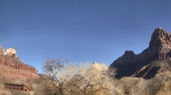Weather camera view of Zion Canyon Village.