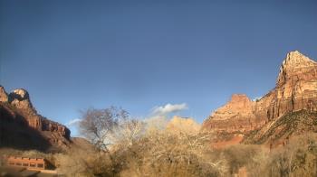Weather camera view of Zion Canyon Village.