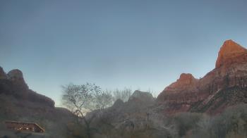 Weather camera view of Zion Canyon Village.