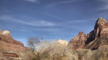 Weather camera view of Zion Canyon Village.