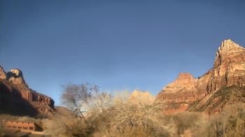 Weather camera view of Zion Canyon Village.