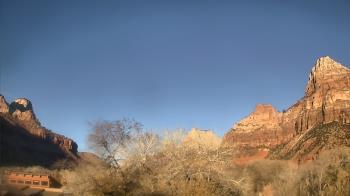 Weather camera view of Zion Canyon Village.