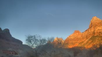 Weather camera view of Zion Canyon Village.