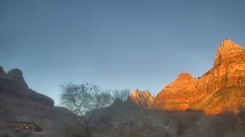 Weather camera view of Zion Canyon Village.