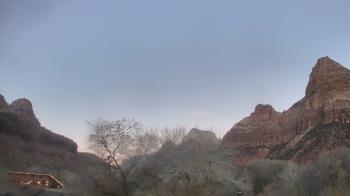 Weather camera view of Zion Canyon Village.