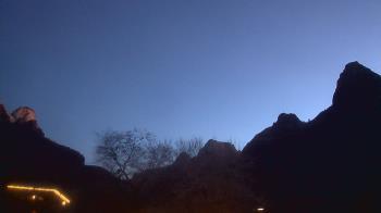 Weather camera view of Zion Canyon Village.