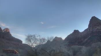 Weather camera view of Zion Canyon Village.